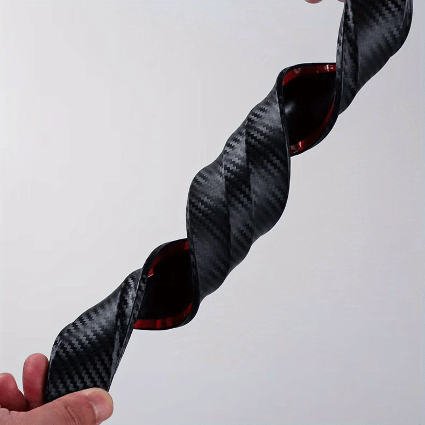 4pcs Universal Car Carbon Fiber Anti-Collision Protector - Protects Front and Rear Corner Bumpers, Anti-Scratch Strip Gadget, Rubber Protection for Automotive Accessories