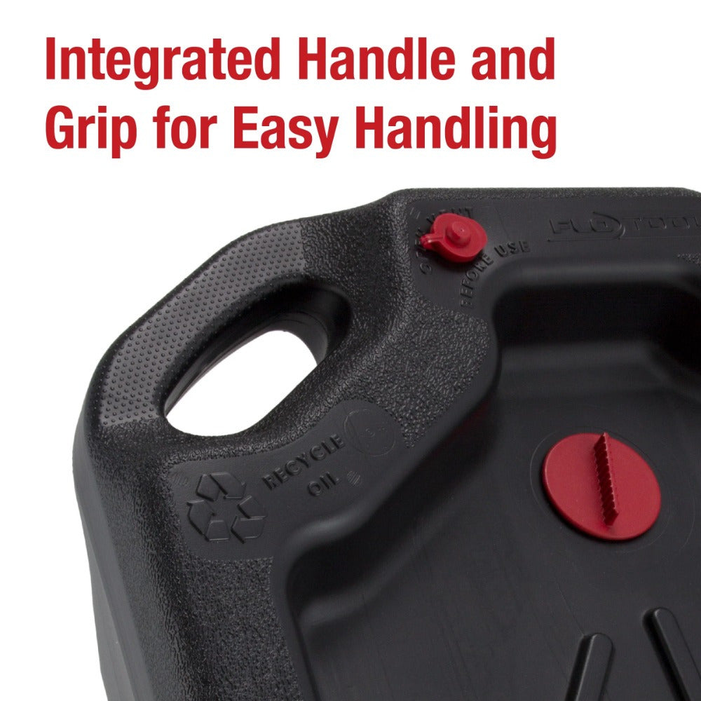 16 Quart Automotive Drain Pan Container, 420032HTMI, Black