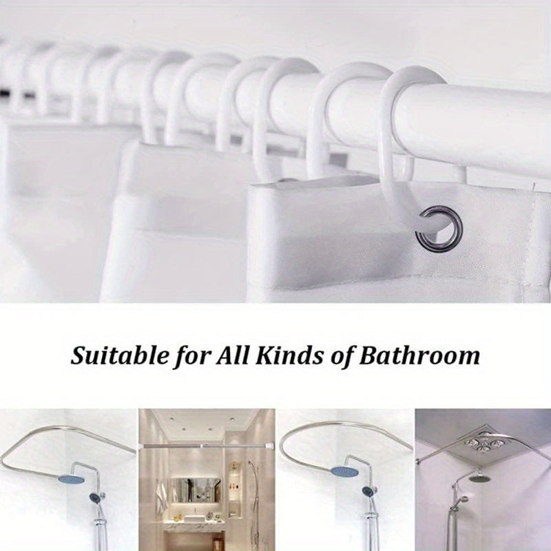 1Pc/4Pcs Waterproof Bathroom Shower Curtain Set with 12 Hooks Toilet Seat Bath Mats And Rugs Non-Slip Carpet Toilet Covers Polyester Fabric Washable Curtain Bathroom Accessories (Open JIT)
