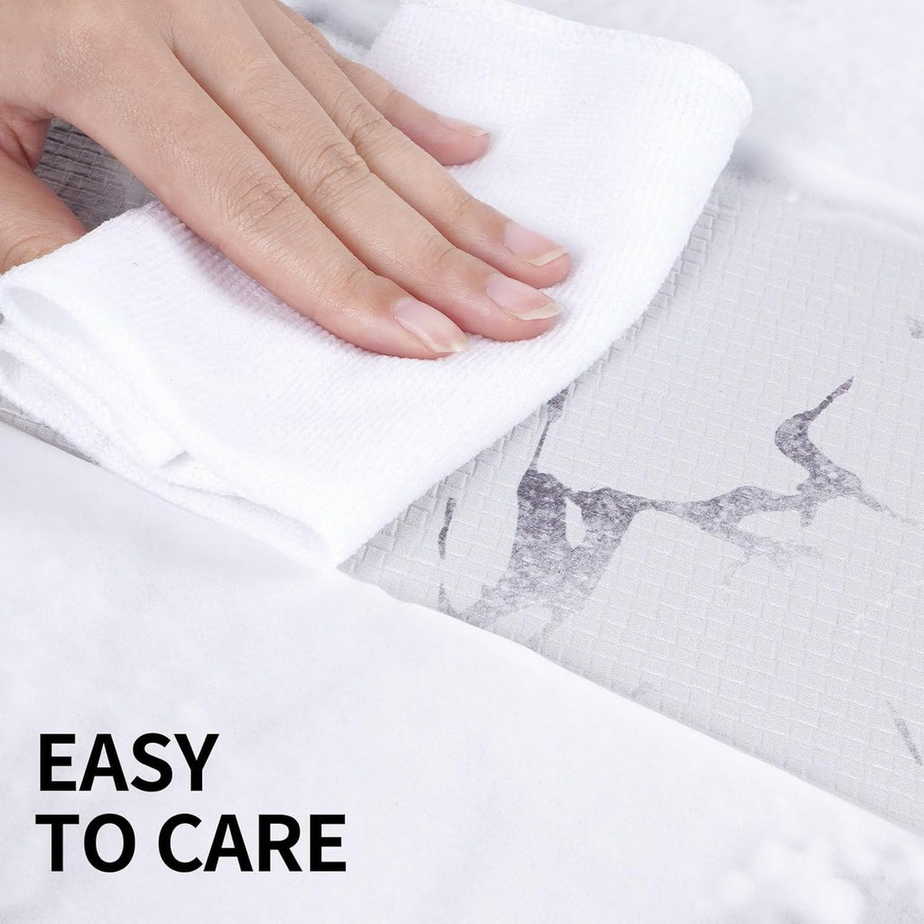 3pcs Kitchen Mat Set with Runner, Marble Kitchen Rugs And Mats Non Skid Washable, Kitchen Runner Mat Floor Mats, ASPMIZ