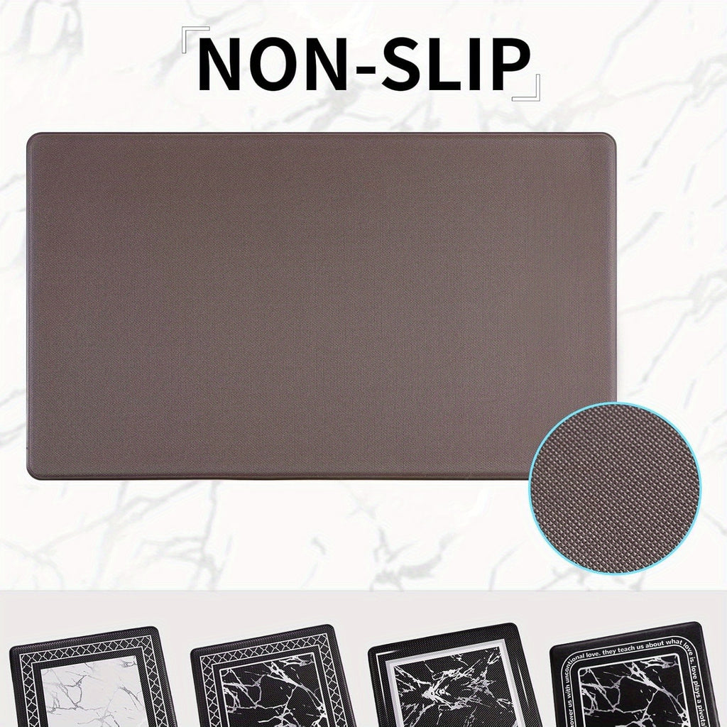 3pcs Kitchen Mat Set with Runner, Marble Kitchen Rugs And Mats Non Skid Washable, Kitchen Runner Mat Floor Mats, ASPMIZ