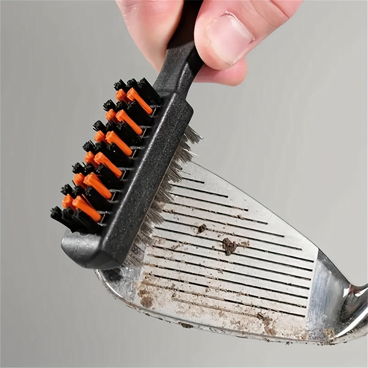 1pc Golf Ball Cleaning Brush, Double Sided Metal Bristles For Deep Cleaning, Golf Accessories