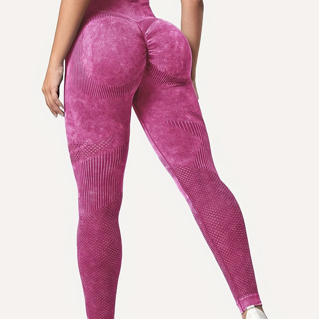 Women's High Waist Yoga Leggings - Elastic and Breathable Fitness Pants for Sports and Activewear