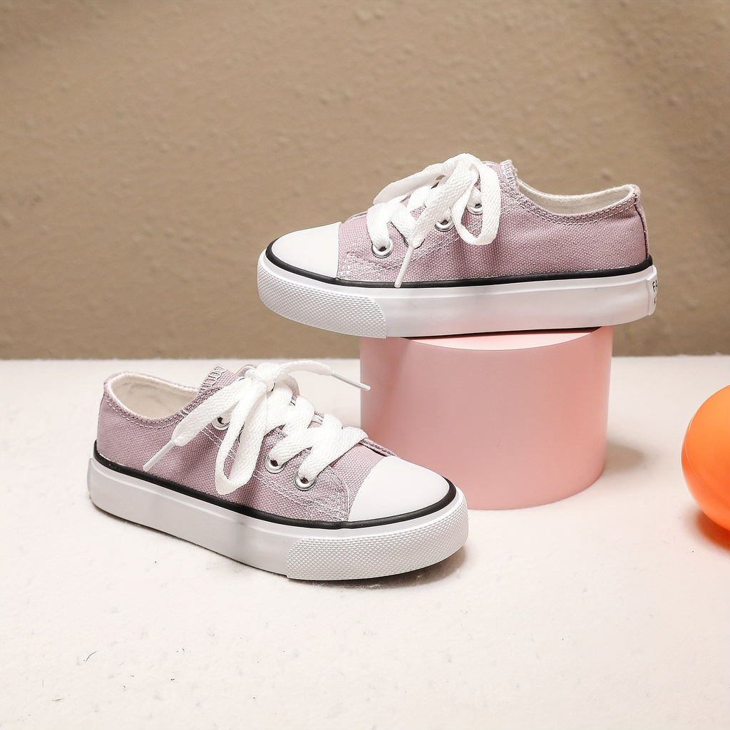 Girls Canvas Sneakers - Ultra-Lightweight & Super Comfortable - Anti-Slip Walking Shoes for Spring & Summer Adventures - Ideal for Outdoor Play