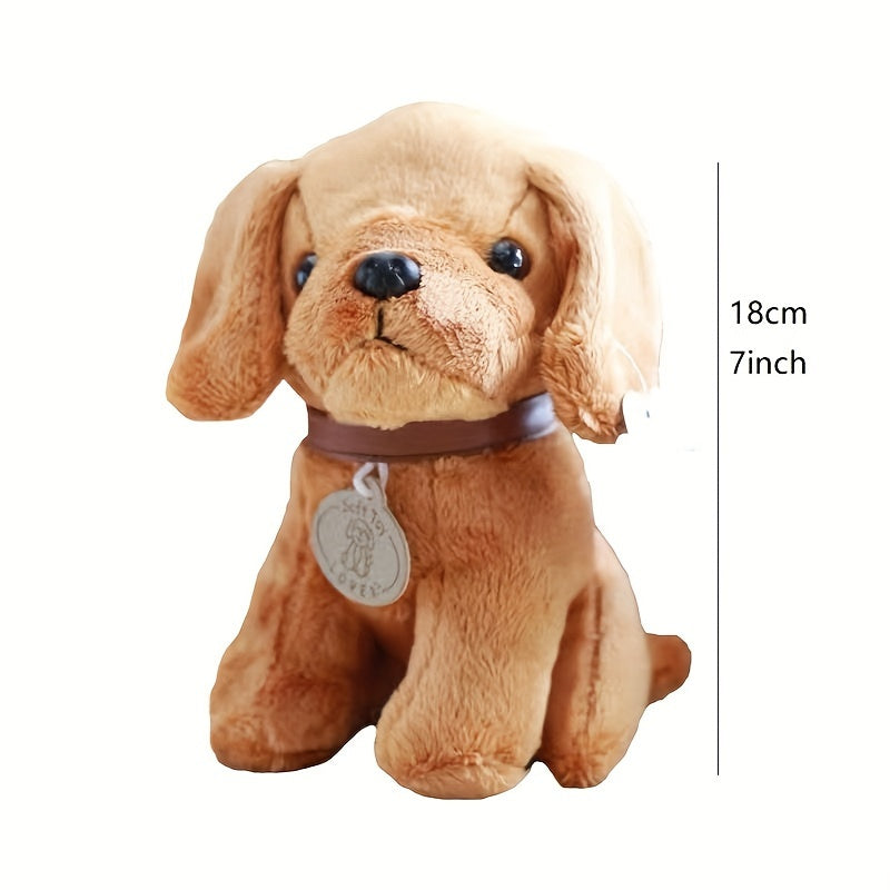 Plush Puppy Dog Toy Set for Toddlers 0-3 Years – Realistic Stuffed Animal Dogs Collection with Golden Retriever, Husky, Schnauzer – Soft Cuddle Play Toys for Winter