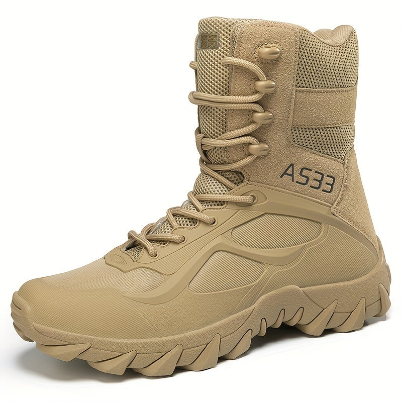 Men's Heavy-Duty Tactical Hiking Boots Non-Slip All-Weather Durable for Camping