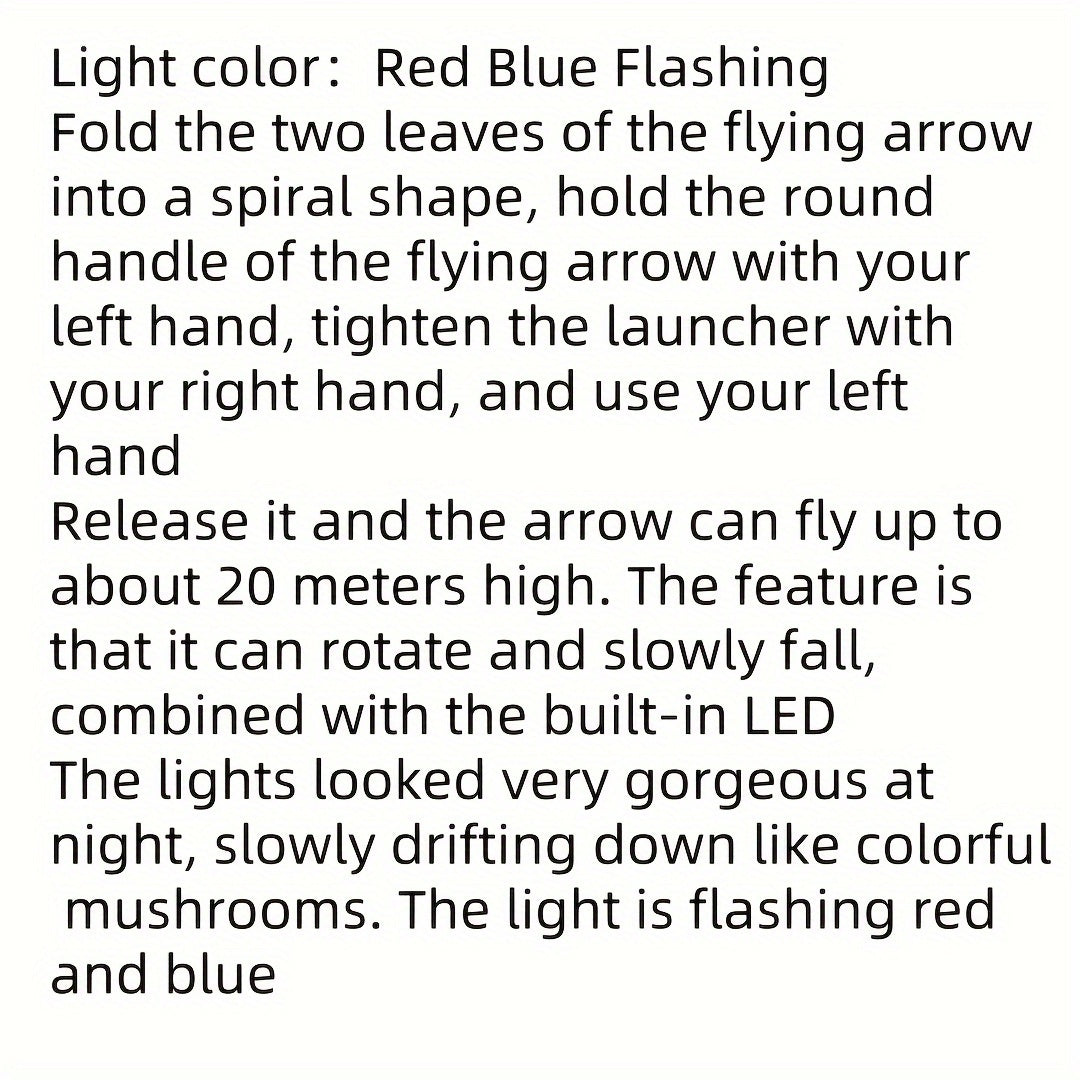 8PCS LED Lighting Up Luminous Toy, Flying Slingshot, Flying Toys, Fast Catapult Luminous Toy,Halloween Glow In Dark Party Supplies, Christmas Party Favors, Holiday Gifts, Children Gifts, Outdoor Toys