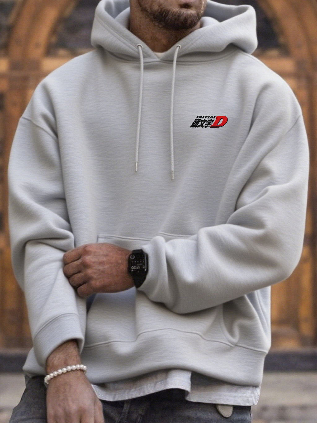 Men's JDM Car Graphic Hooded Sweatshirt