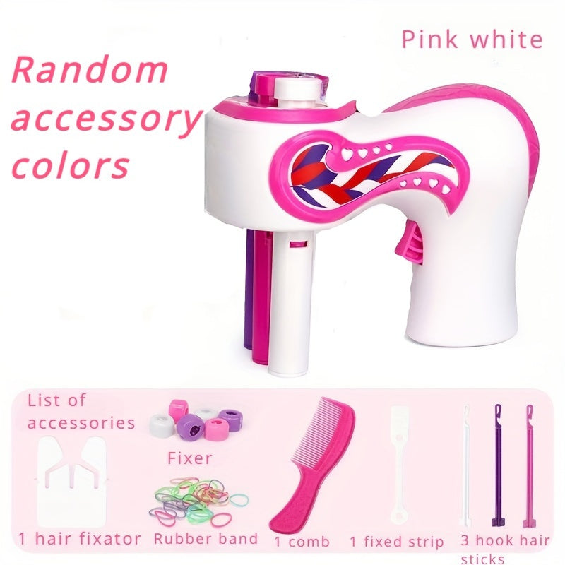 Fully Automatic 3-Strand Hair Braider for Girls: Makeup and Hair Accessories, Hair Tying and Braiding Tools, Household Toys and Toys
