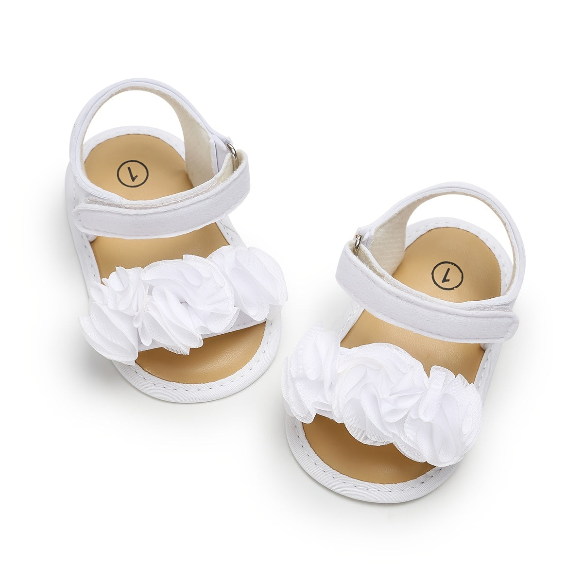 Adorable Baby Girl's Floral Sandals - Breathable, Comfortable, and Durable Open-Toe Shoes for Newborn, Infant,