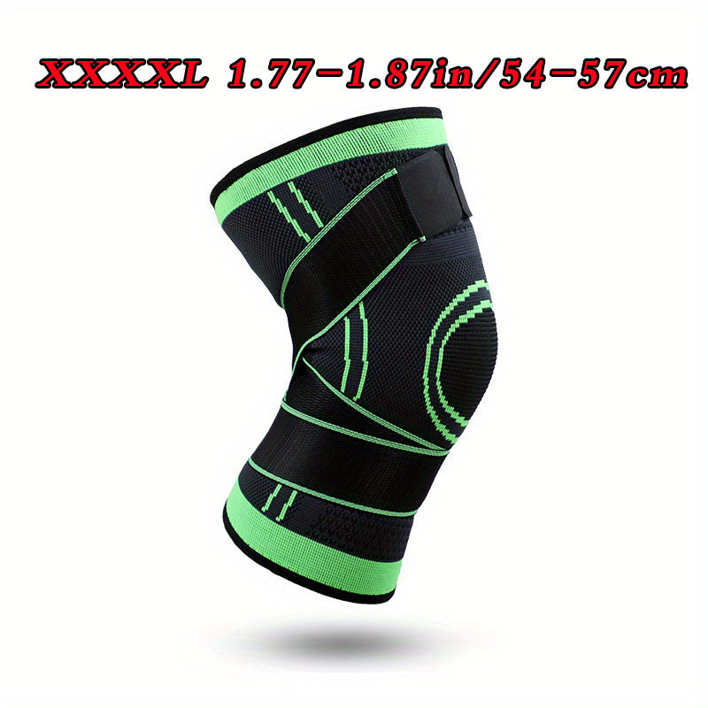 1pc Strap Knee Protector Sports Knee Support Adjustable Compression Breathable Joint Protection Sports Knee Protector Strap Compression Basketball Running