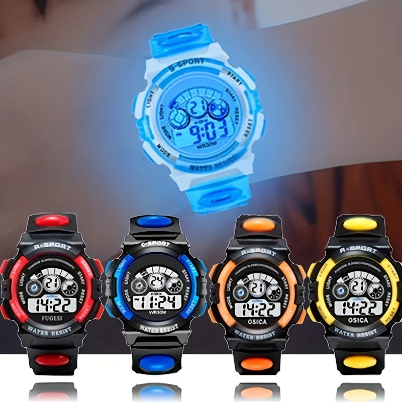 [Hot Electronic Watch] Hot Selling Electronic Multifunctional Watch - Night Light Running Sports for Primary and Secondary School Students