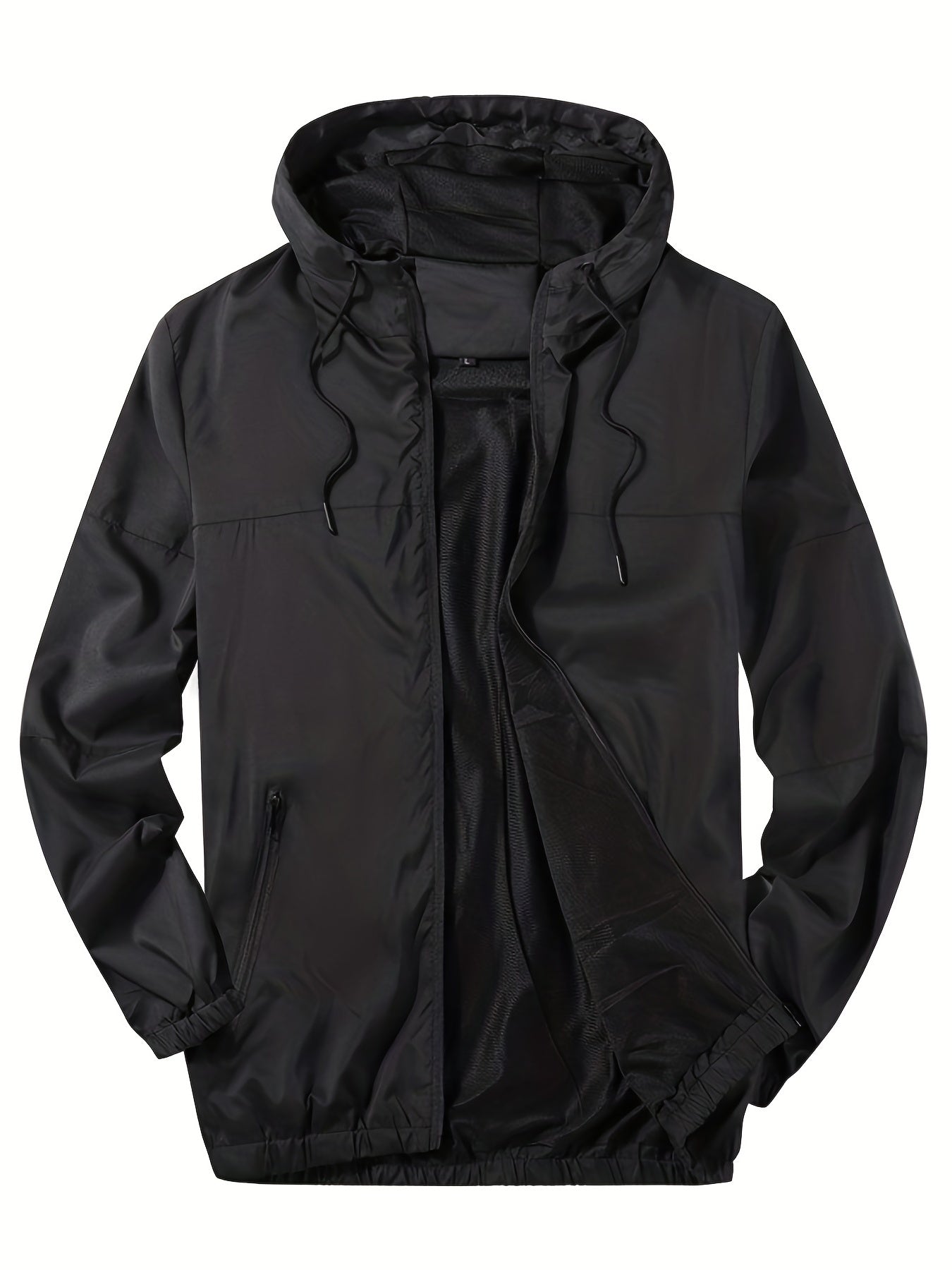 Camouflage Pattern Hooded Jackets By Activity, Men's Casual Loose Fit Breathable Zip Up Jackets For Spring Fall