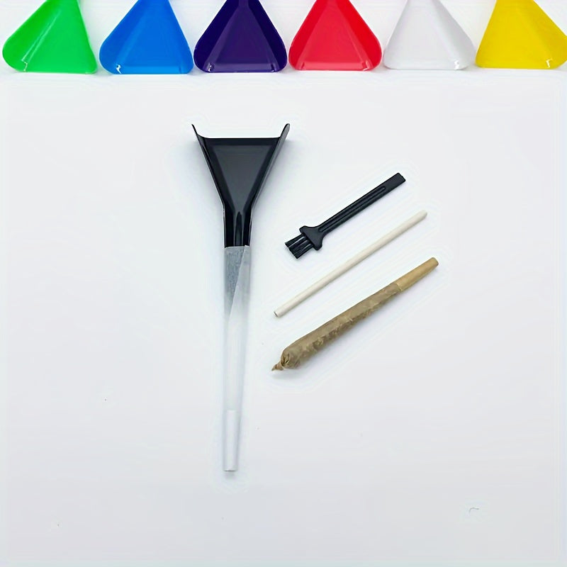 1set, Pre Rolled Cones Loader Funnel Tool Set - Including Cone Loader, Cleaning Brush Grinder Brush, Pressing Rod - Kitchen Supplies, Household Gadgets