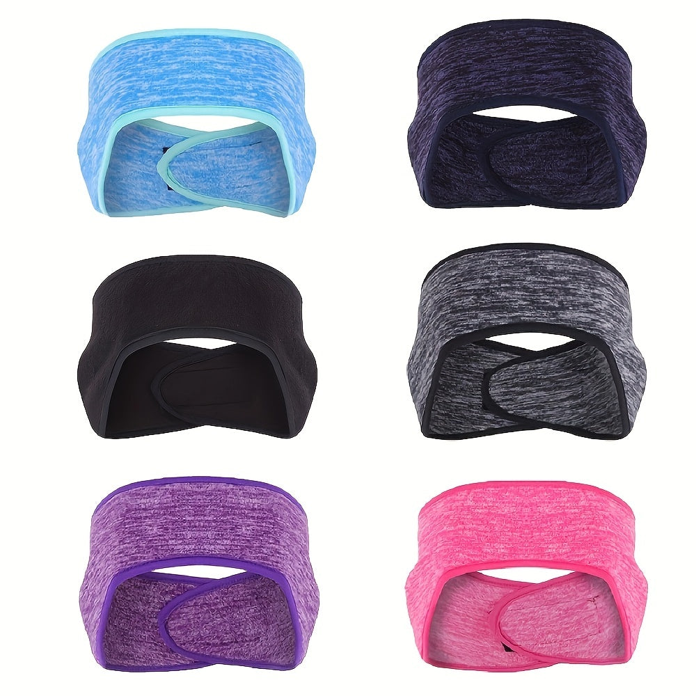 Winter Fleece Headband, Sport Earmuffs, Windproof Stretchy Ear Covers,