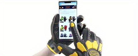 [Gripenhanced Gloves] Heavy-Duty Work Gloves, TPR Protective Impact Gloves, Cut-Resistant Utility Mechanical Gloves, Touchscreen Compatible.