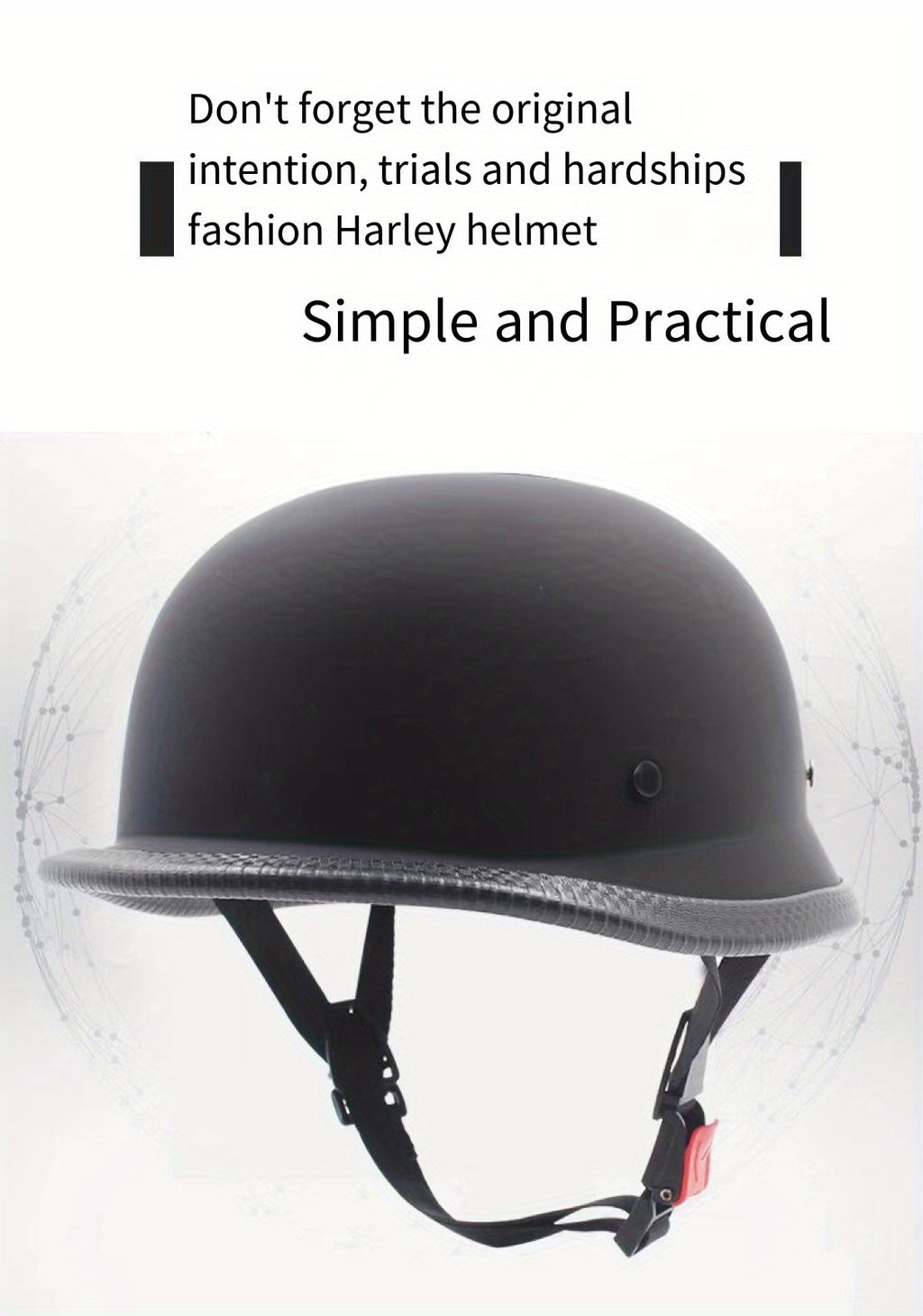 Men's & Women's Trendy Retro Motorcycle Helmet - Perfect For Outdoor Sports & Electric Cars!