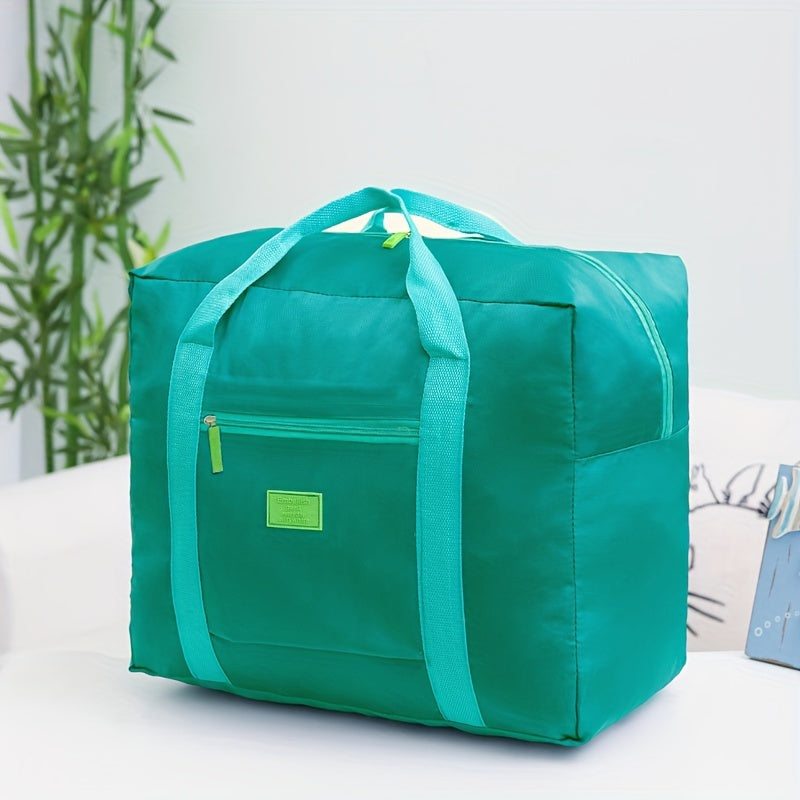 1pc Foldable Travel Duffel Bags, Large Capacity Luggage Bag, Foldable Travel Bag, Tote Bag, Suitable For Overnight, Holiday, Shopping, Weekends, Outing, Gym