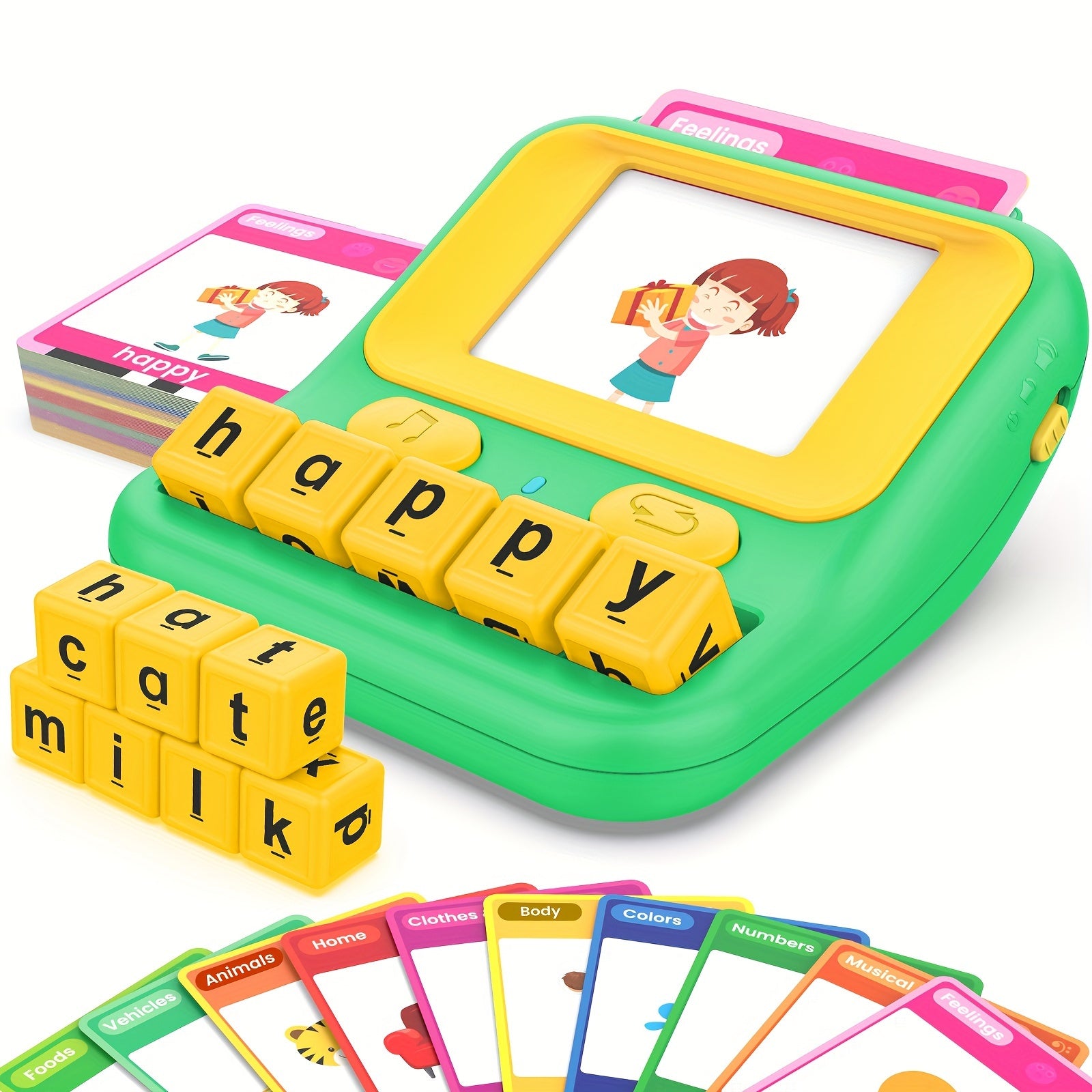 Learning Educational Toys For 3 4 5 6 7 8 Year Old Boys Girls, Talking Flash Cards With 158 Sight Words, Matching Letter Game