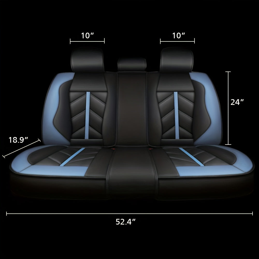 5 Seats Car Seat Covers Nappa Automotive Seat Cushion Protector Front Rear Full Set Waterproof Universal Fit for Most Sedan SUV Truck