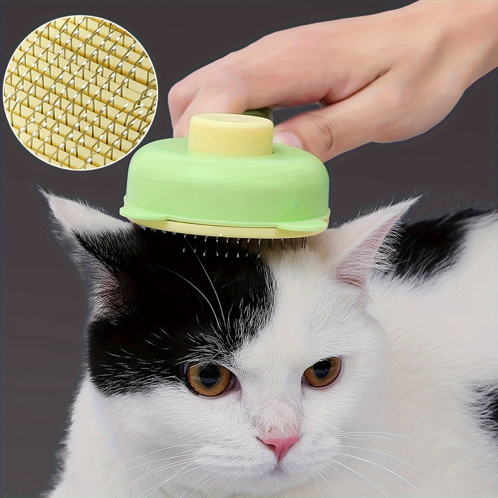 Self-Cleaning Cat Grooming Brush: Easy, Efficient Fur Removal & Shine Enhancement for Your Pet