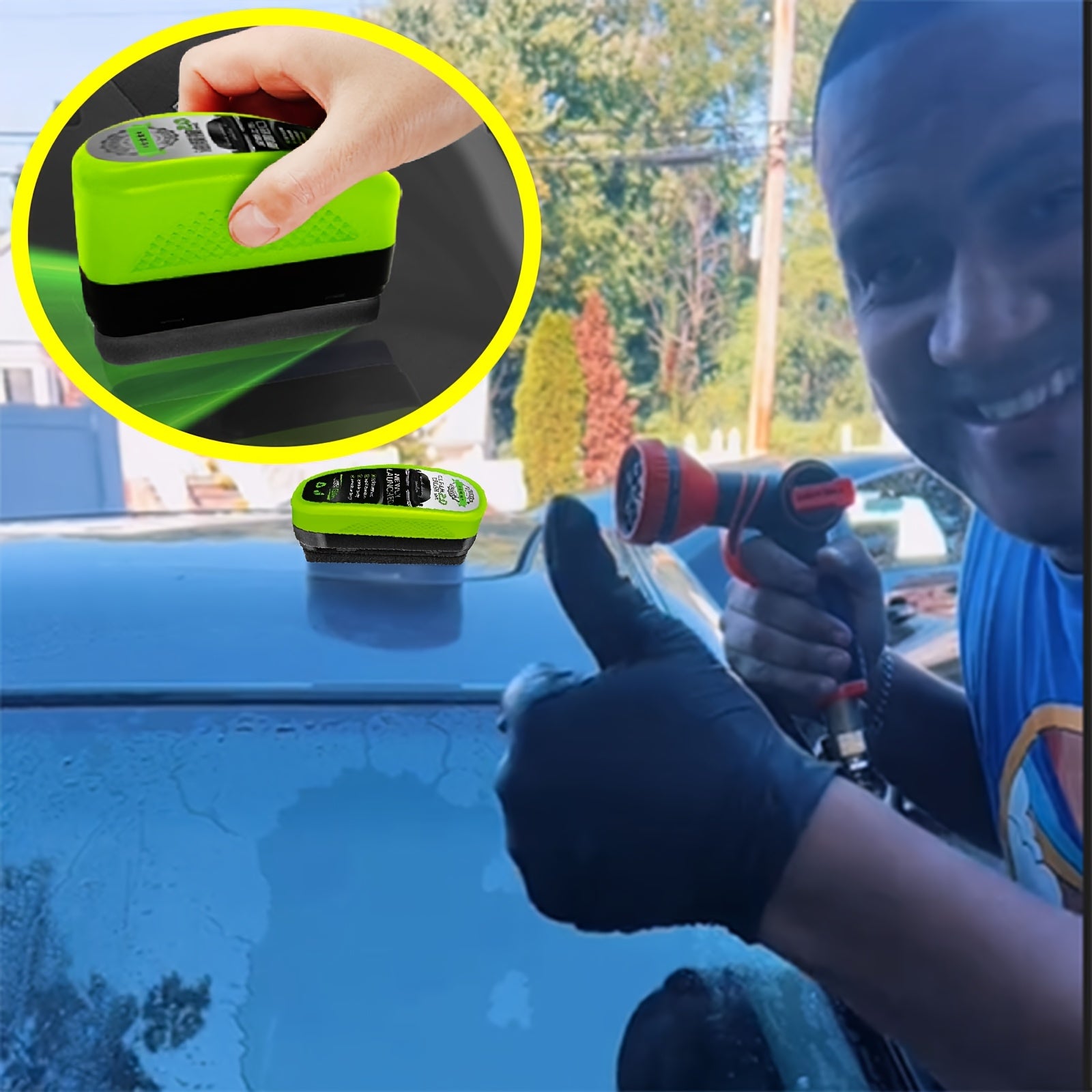 Leadchuang Upgrade Automotive Oil Film Cleaning Brush Pro 5.07oz