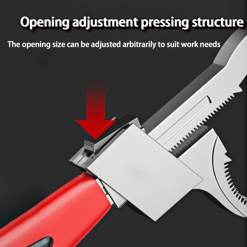 Adjustable Water Pipe Wrench, Multifunctional Plumbing Tool, ired