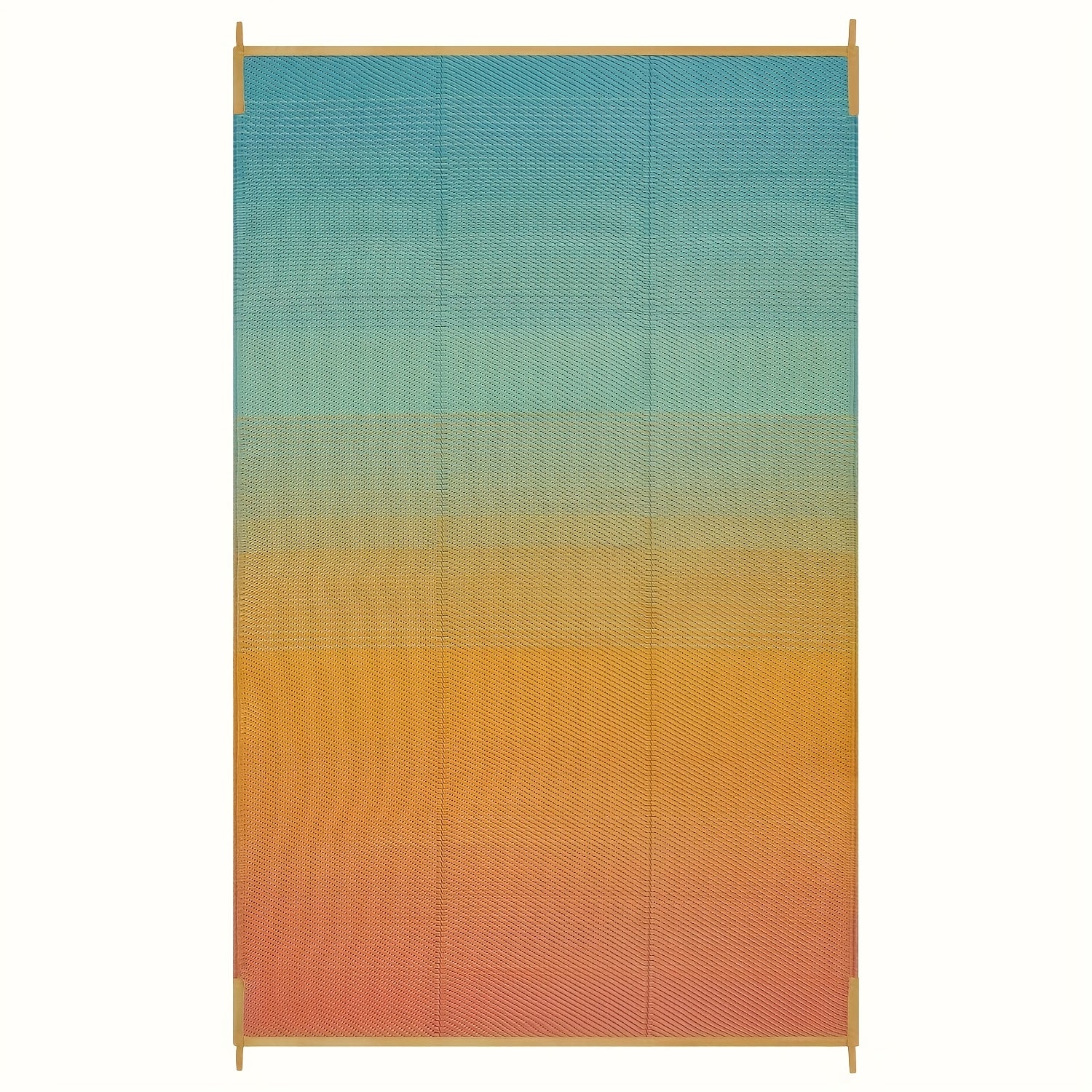 Extra Large Reversible Camping Mat - Durable Polypropylene Indoor/Outdoor Mat for RV, Patio, Backyard, Balcony & Deck - Vibrant Gradient Colors, Hand Wash Only, Outdoor Rugs