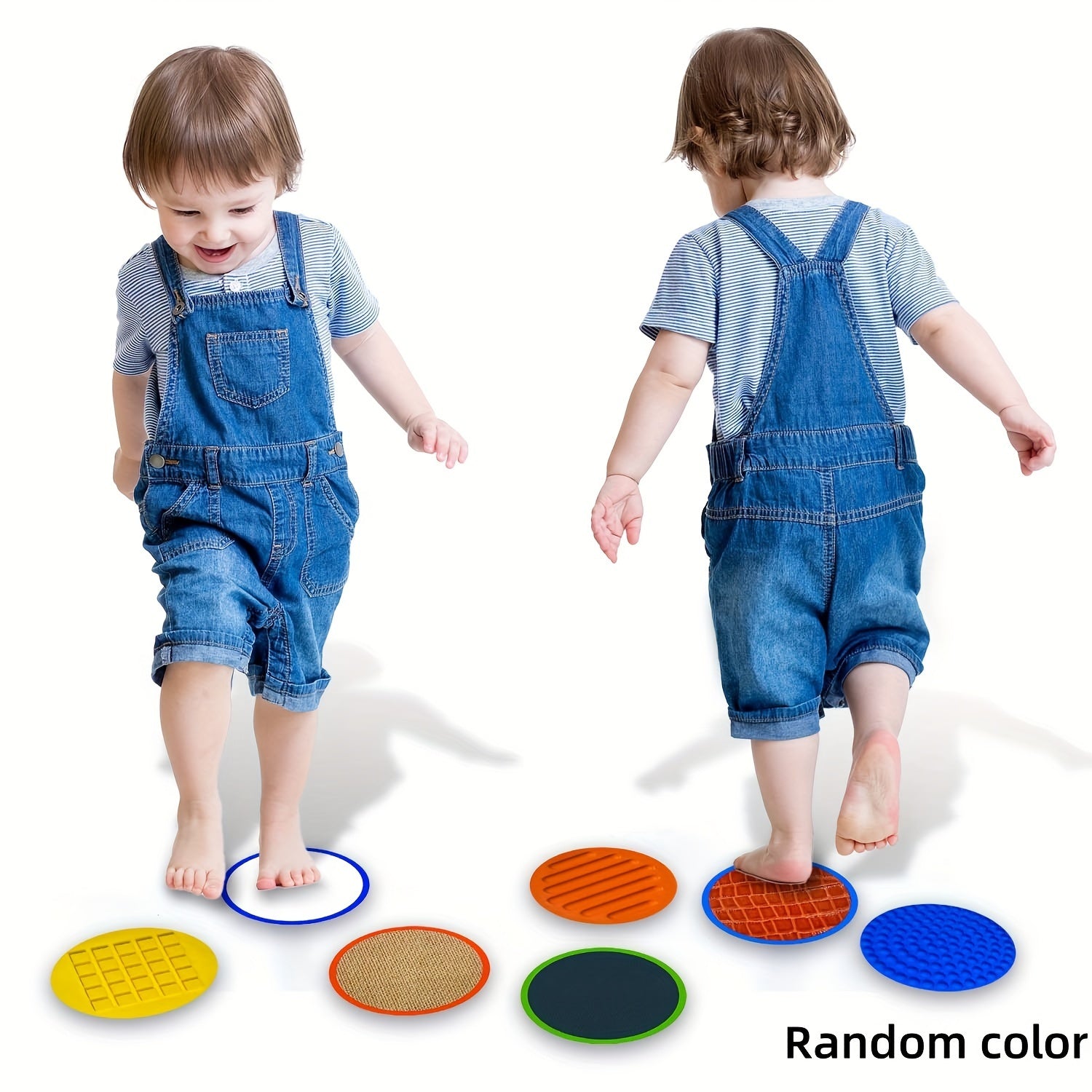 10pcs Silicone Sensory Floor Mats for Kids - Non-Toxic,
