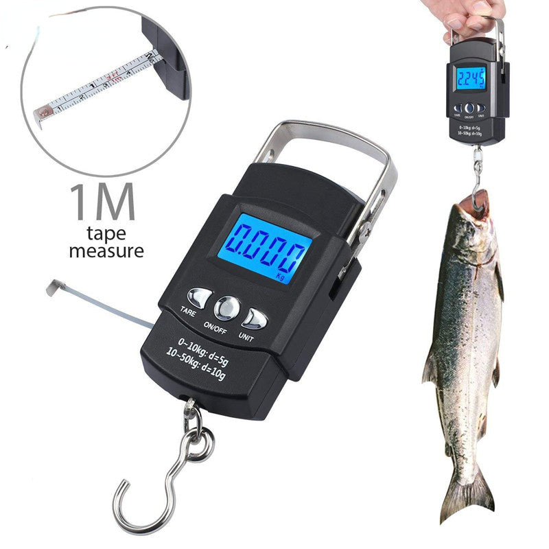 1pc Portable Digital Fishing Scale with Hanging Hook -