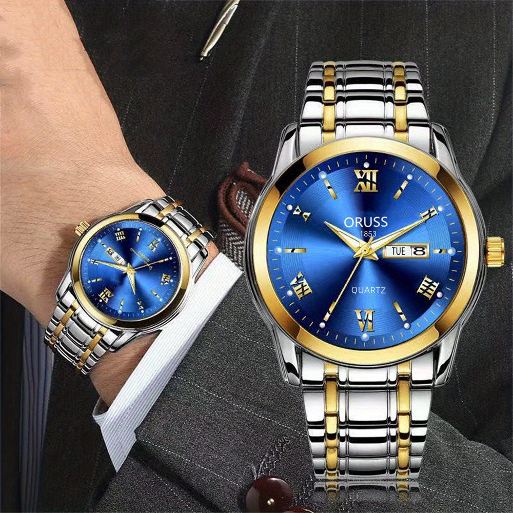 Classis Men's Watch Waterproof Luminous Durable Business Sports Wrist Watch, Ideal choice for Gifts