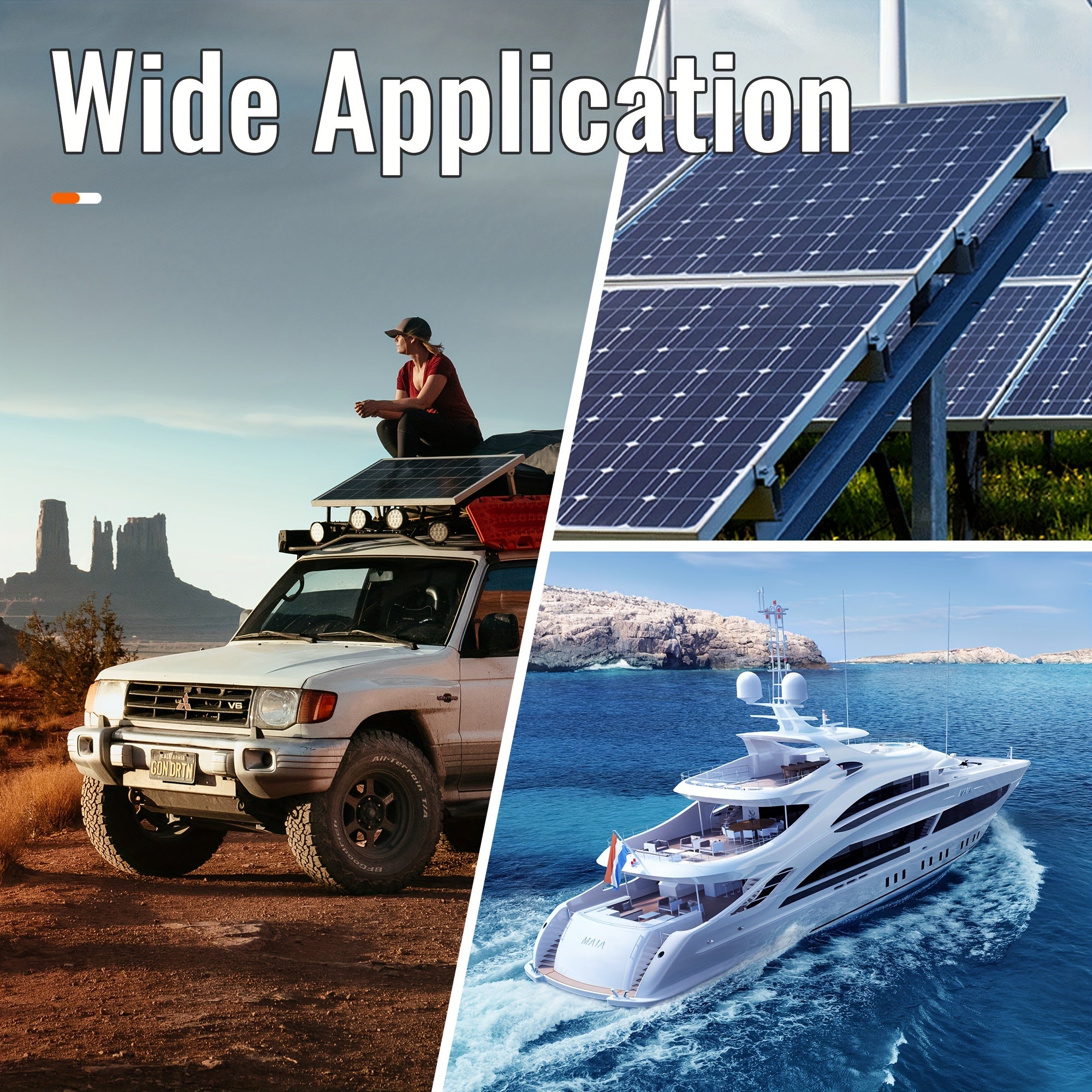 Heavy-duty 500A Busbar Distribution Block, 4 M8 Screws +2 M10 Screws, 12V DC Automotive Marine Battery Terminal Distribution Block With Cover - Negative And Positive Bus Bars