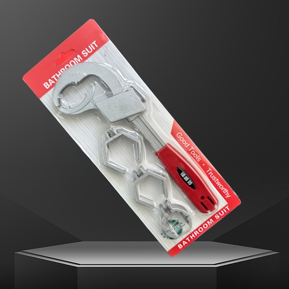 Adjustable Water Pipe Wrench, Multifunctional Plumbing Tool, ired