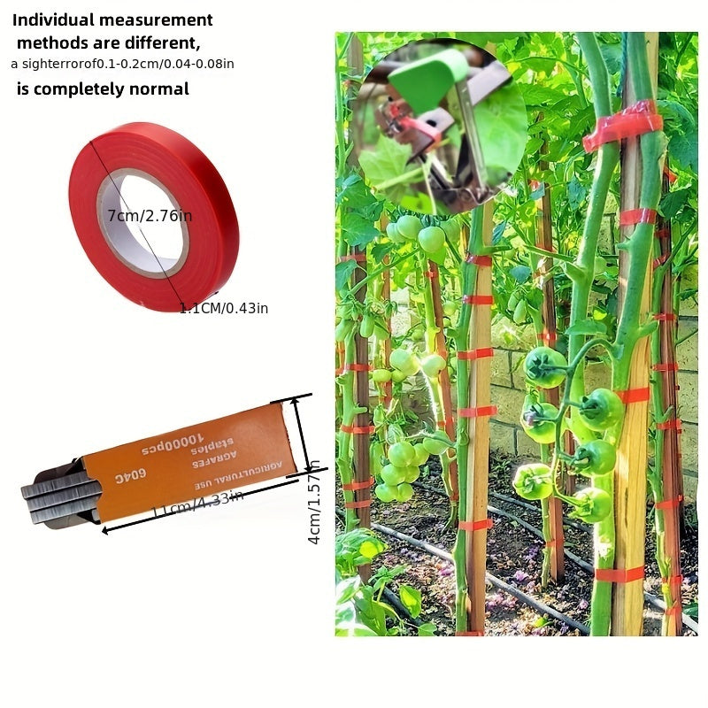 1 Pack - Vine Binding Machine - Automated Garden Tool for Grape, Eggplant, Cucumber & Chili - Time-Efficient, Effortless Knotting, User-Friendly Design - The Ultimate Farming Assistant for A Thriving Garden