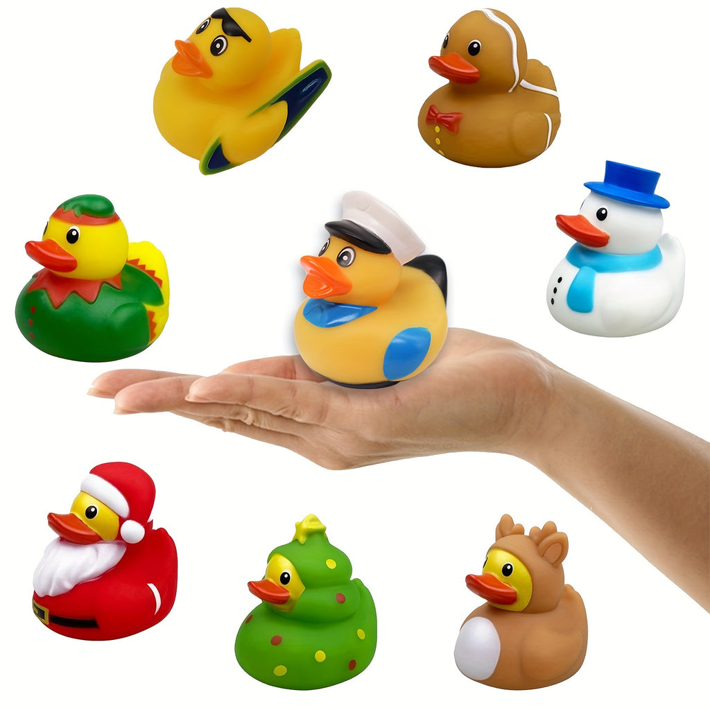 Christmas Light Up Ducks Bath Toys for Kids Toddlers Boys Girls as Stocking Stuffers Party Favors Gifts