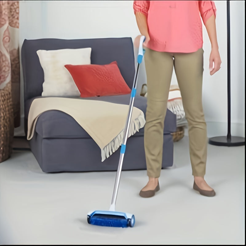 1pc Manual Stand-Up Rug Scrubber, Plastic Carpet Cleaner, No Battery Required, Deep Cleaning Rejuvenator for Home and Office Use