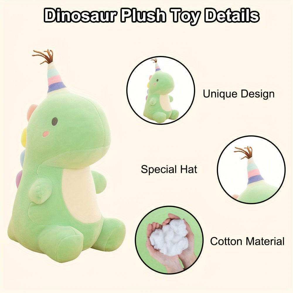 Hooded Dinosaur Stuffed Animals, Cute Dinosaur Toys, Soft Dinosaur Stuffed Toys, Plush Doll Gifts for Boys and Girls, Christmas Halloween Gift