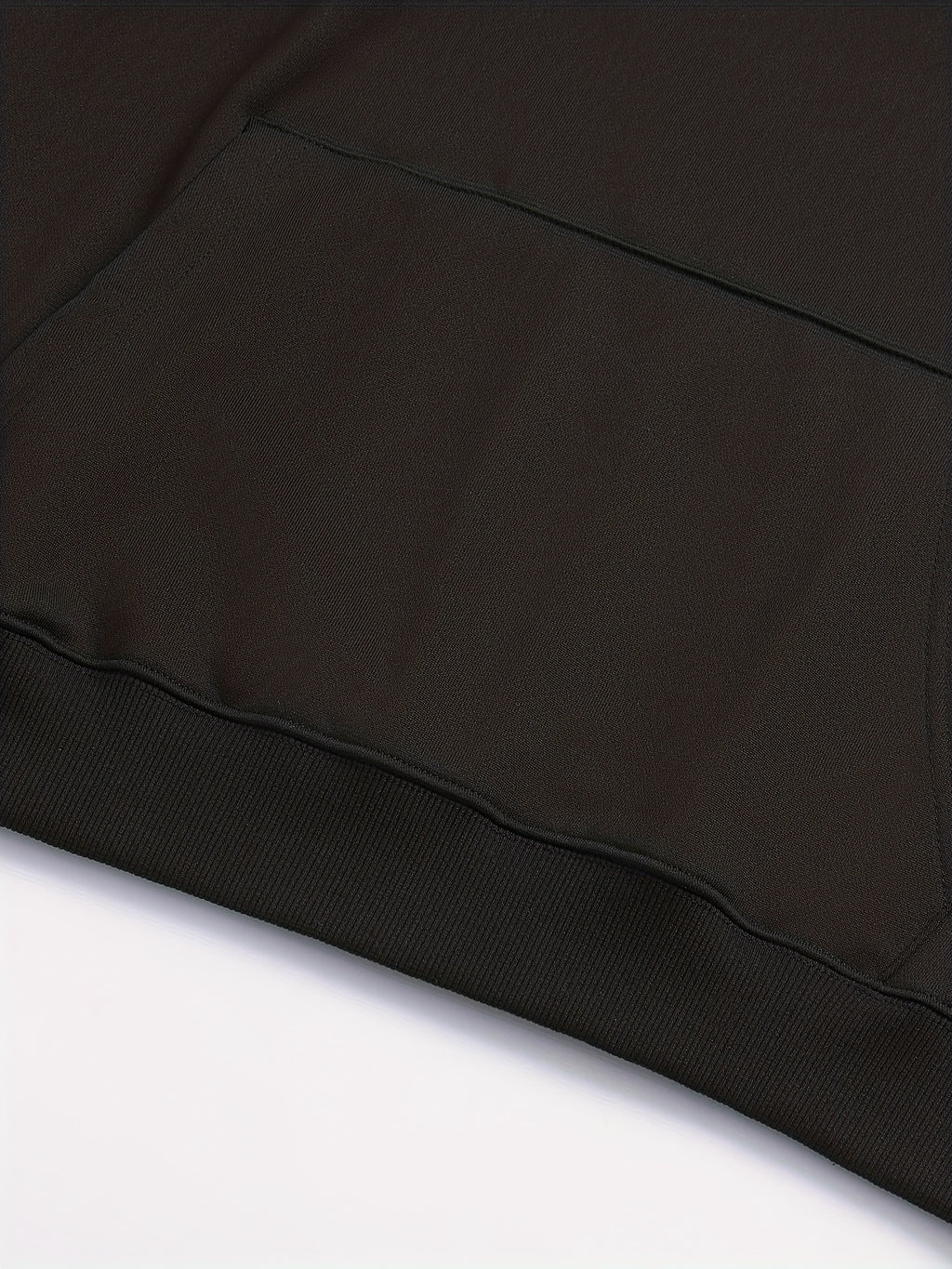 Mens Geometric Pattern Hooded Sweatshirt - Stretchy Pullover with Kangaroo Pocket, Applique Details, and Machine Washable Polyester Fabric - Casual Sports Style for Everyday Wear