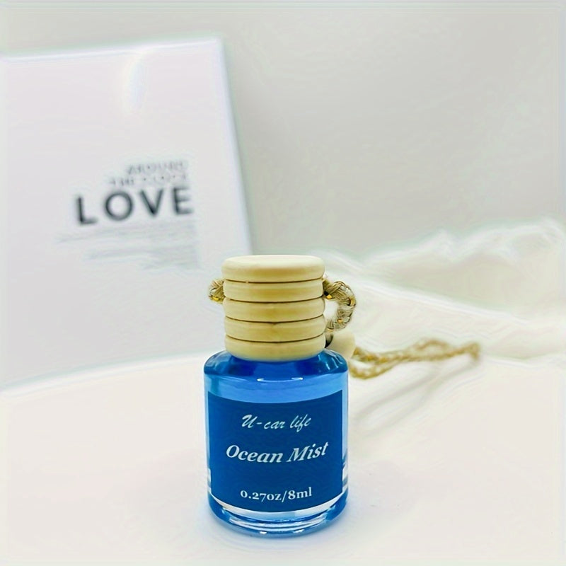 1PC Car Air Fragrance Oil Diffuser, Car Air Freshener, Car Oil Air Freshener, Car Oil Diffuser, Wood Automotive Air Fresheners, Long Lasting Car Air Freshener 8ml