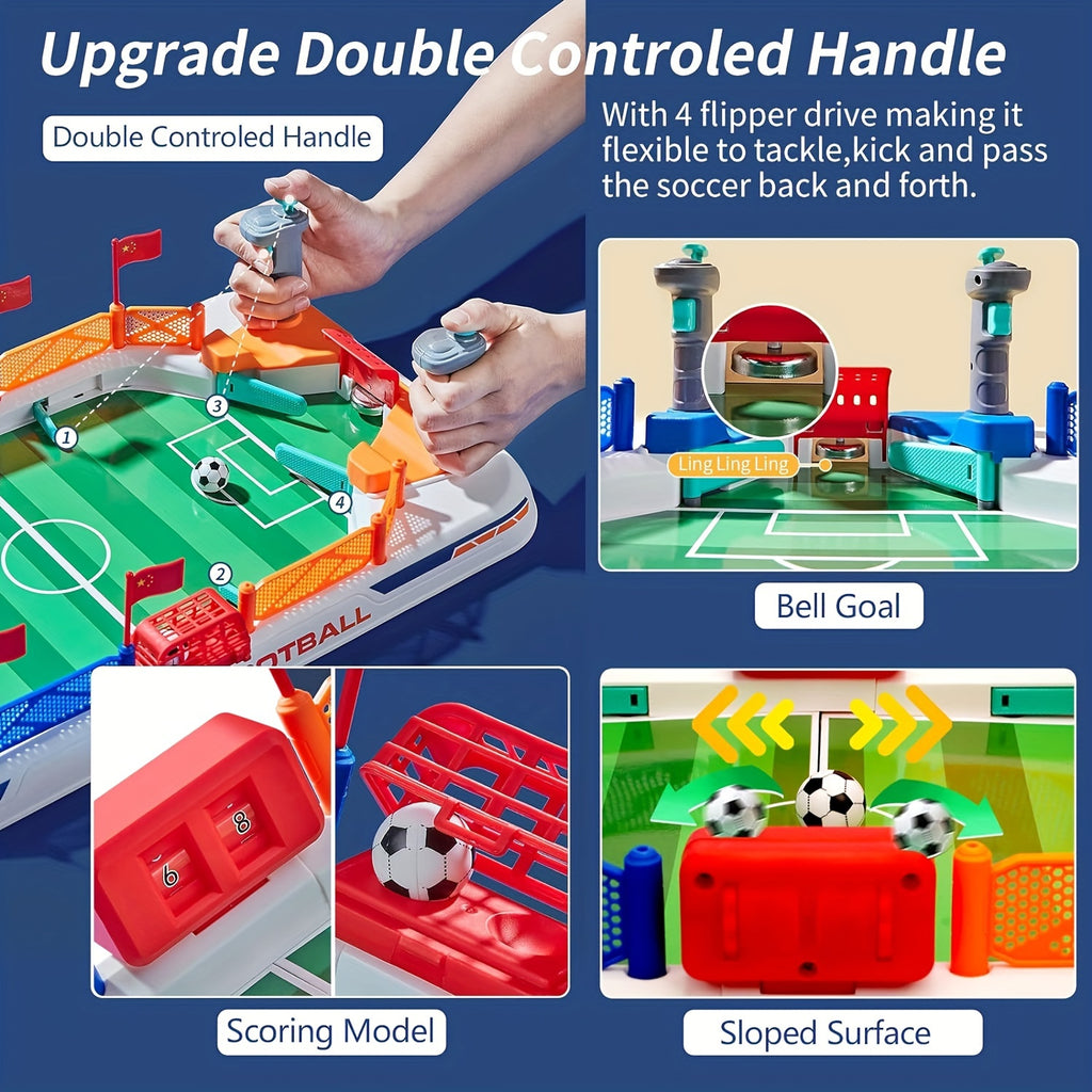 [2-in-1 Interactive Football Game] 1pc Interactive Table Football Game for Youngsters