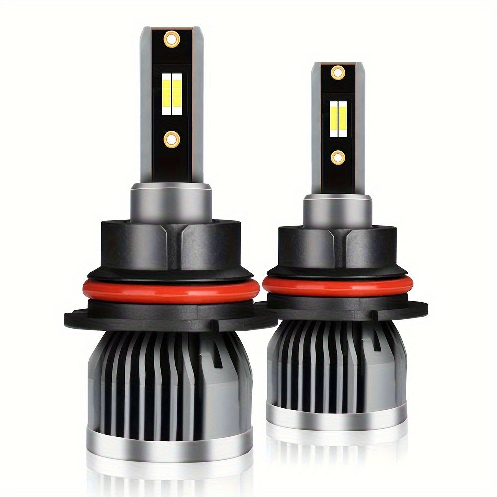 2pcs ROADSUN LED Car Headlights, 35000LM, 6000K White Light, High & Low Beam, 500% Brighter