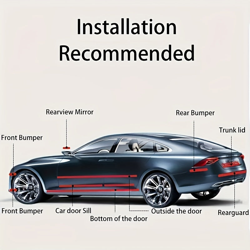 [5D Carbon Fiber Car Protector] 5D Carbon Fiber Style Car Protection Film