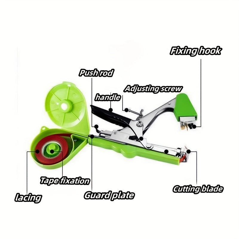 1 Pack - Vine Binding Machine - Automated Garden Tool for Grape, Eggplant, Cucumber & Chili - Time-Efficient, Effortless Knotting, User-Friendly Design - The Ultimate Farming Assistant for A Thriving Garden