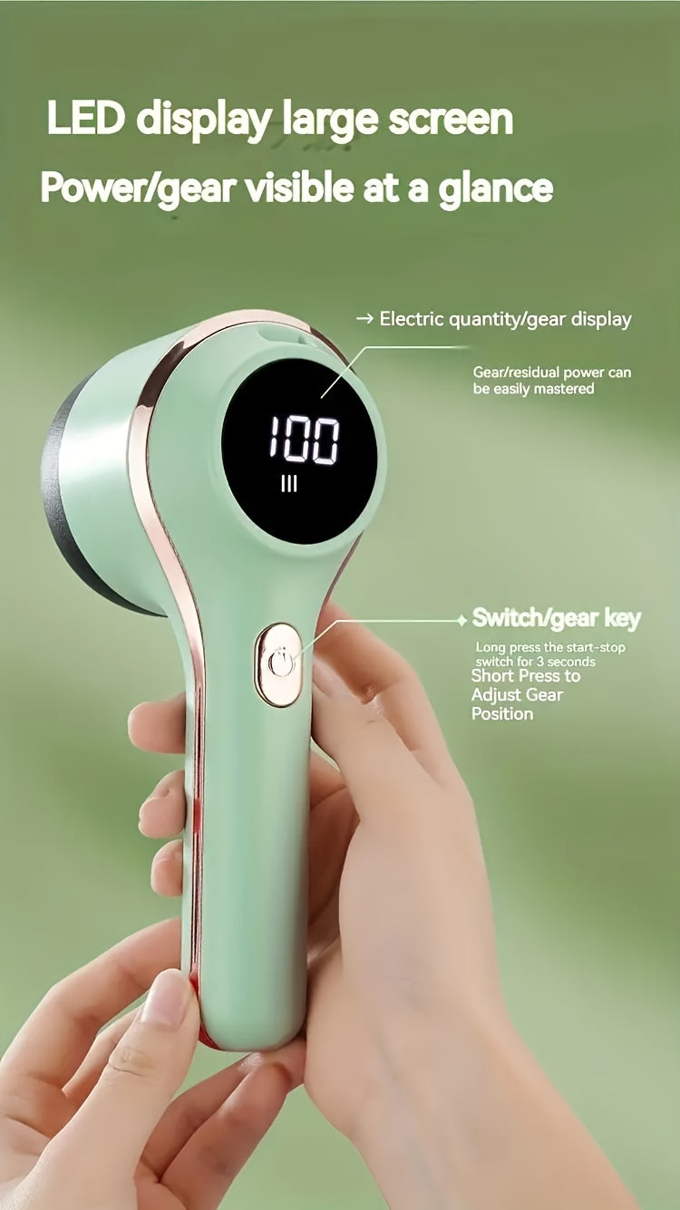 Rechargeable Fabric Shaver - Electric Lint Remover for Clothes, Sweaters, and Plush Toys with Safe Mesh Protection and Portable Design
