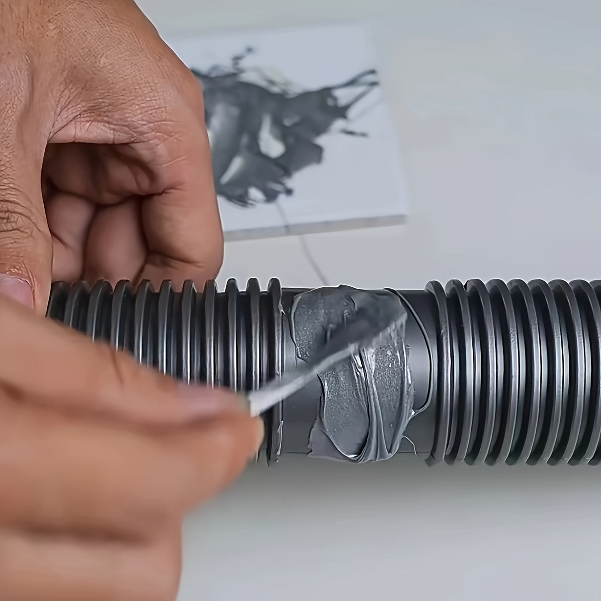 High Strength Pipeline Repair Epoxy Adhesive, Metal Cast Patching Putty, Waterproof Heat-Resistant Leak Sealant for Plumbing & Automotive, Drillable & Sandable, Non-Toxic Odorless - 85g Bottle