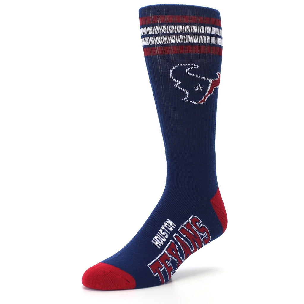 Houston Texans Socks - Men's Athletic Crew Socks
