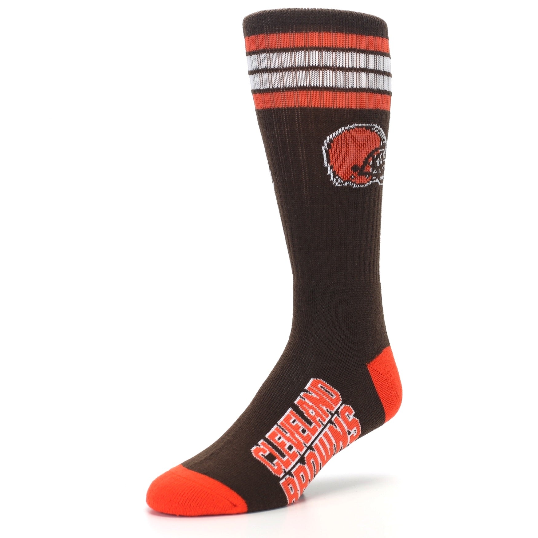 Cleveland Browns Socks - Men's Athletic Crew Socks