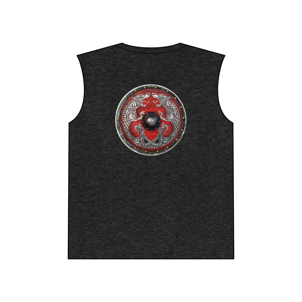 Viking Muscle Tank — "Let's Go Aviking!" Shield Back Graphic
