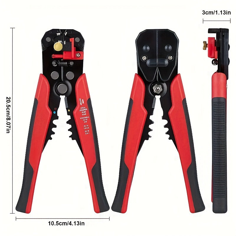 280pcs UMLIFE Spade Crimp Terminals with 5-in-1 Wire Stripper, Insulated Copper Connectors