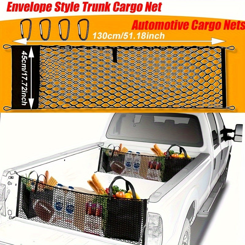 Envelope Trunk Cargo Net for Ford Maverick 2022-2024 Accessories, Heavy Duty Mountain Buckle